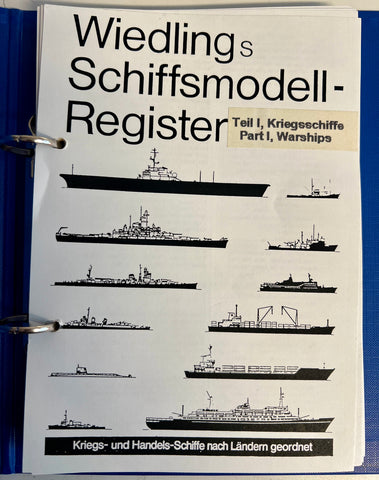 Wiedling's Schiffsmodell Register Kriegsschiffe 2002 by Peter Wiedling